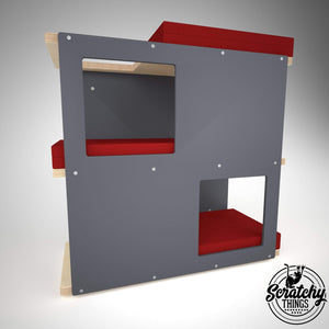Cat Wall Shelf Step Bed Bundle - Wally Loft Bundle - Scratchy Things Premium Pet Furniture