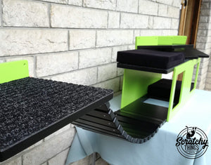 Cat Wall Shelf Step Bridge Bed Bundle - Wally Play Bundle - Scratchy Things Premium Pet Furniture