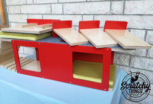 Cat Wall Shelf Step Bridge Bed Bundle - Wally Play Bundle - Scratchy Things Premium Pet Furniture