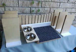 Cat Wall Shelf Step Bridge Feeder Bundle - Wally Starter Sixpack Bundle - Scratchy Things Premium Pet Furniture
