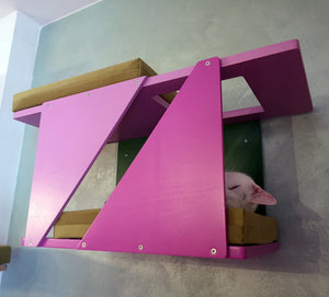 Big Cat Wall Shelf Bed Box - BigCat Sharp Tunnel Mini - Scratchy Things Premium Pet Furniture