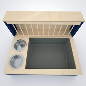 Rabbit Hay Feeder Litter box - Nibbler Combo Spectra 3in1 - Scratchy Things Premium Pet Furniture