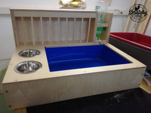 Rabbit Hay Feeder Water Litter box - Nibbler Combo 4in1 - Scratchy Things Premium Pet Furniture