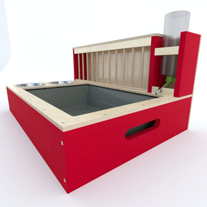 Rabbit Hay Feeder Water Litter box - Nibbler Combo Maxi 4in1 - Scratchy Things Premium Pet Furniture