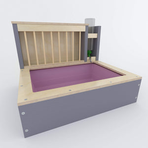 Rabbit Hay Feeder Water Litter box - Nibbler Combo Mini Spectra - Scratchy Things Premium Pet Furniture