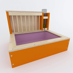 Rabbit Hay Feeder Water Litter box - Nibbler Combo Mini Spectra - Scratchy Things Premium Pet Furniture