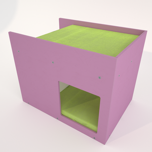 Cat Box Feeder House Bed - Boxy BnB - Scratchy Things Premium Pet Furniture