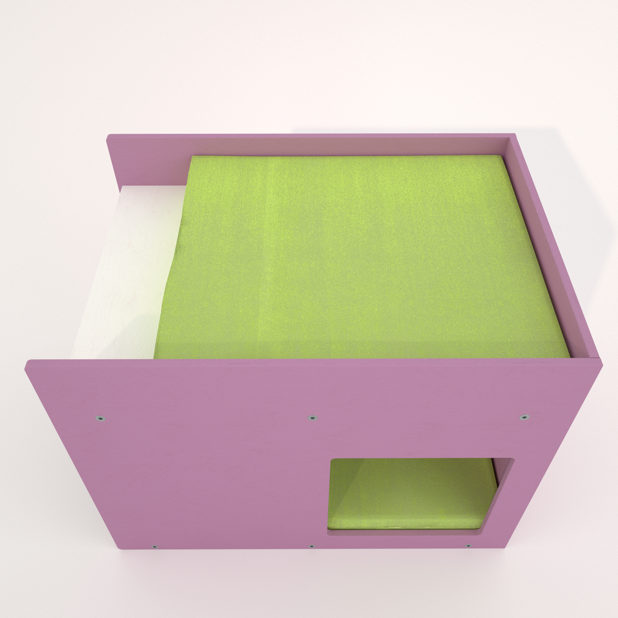 Cat Box Feeder House Bed - Boxy BnB - Scratchy Things Premium Pet Furniture