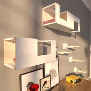 Cat Wall Shelf Bed Scratching Post Bundle - Mezzanines Bundle - Scratchy Things Premium Pet Furniture