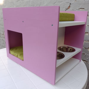 Cat Box Feeder House Bed - Boxy BnB - Scratchy Things Premium Pet Furniture