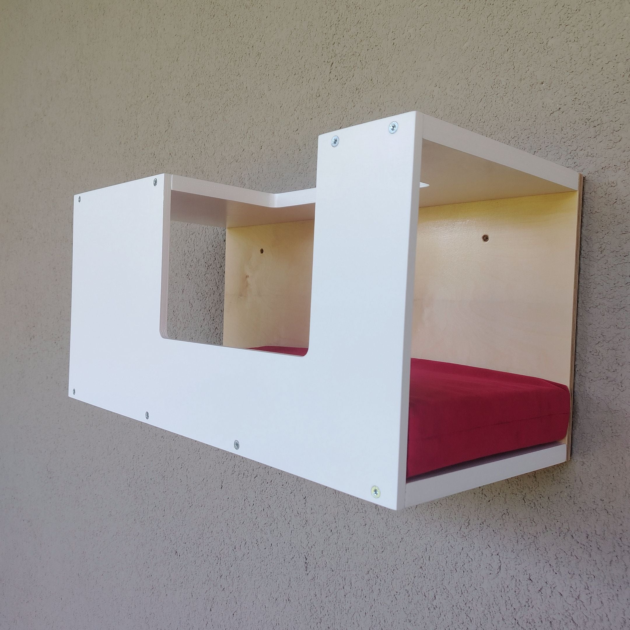 Cat Wall Shelf Bed - Wally Mezzanine Mini - Scratchy Things Premium Pet Furniture