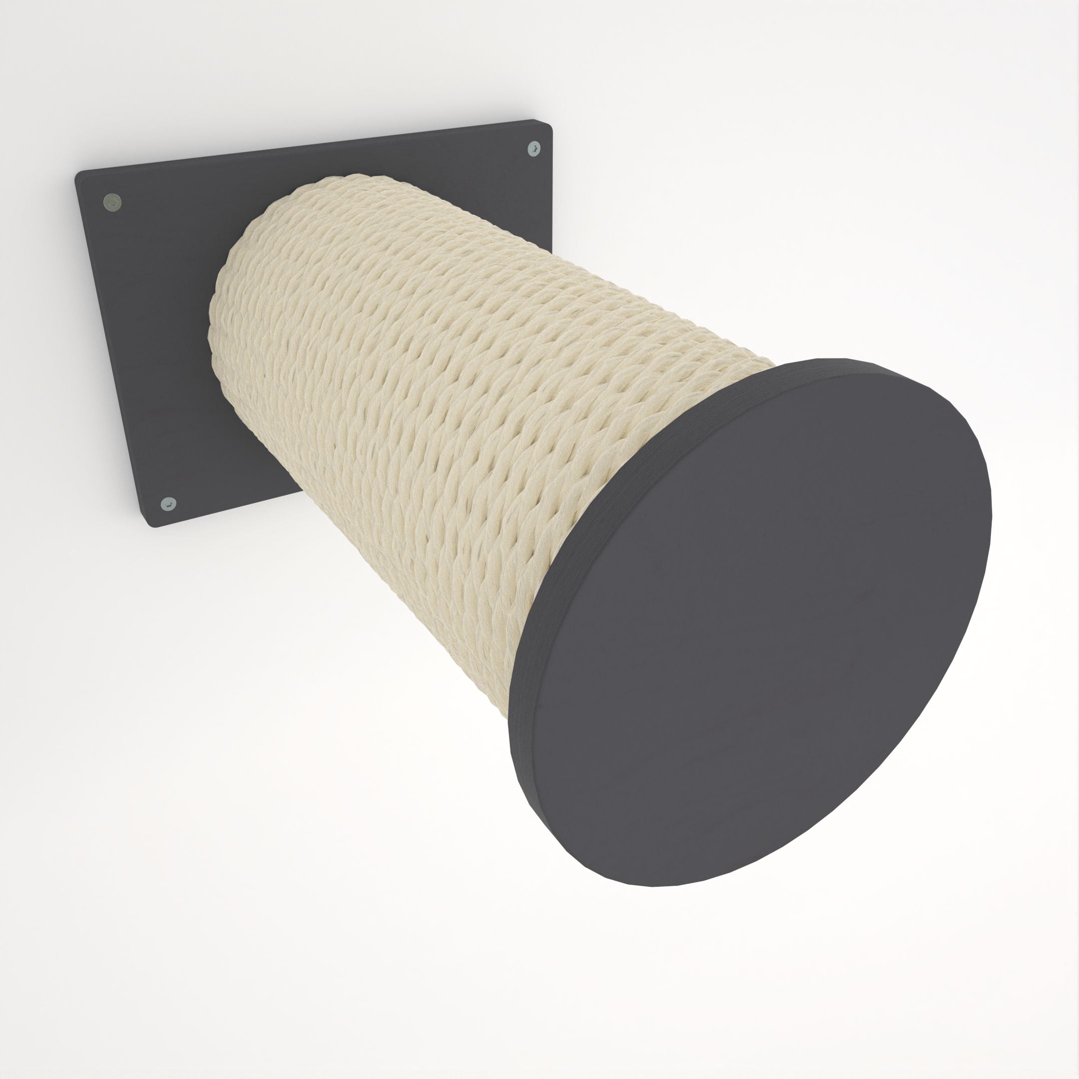 Cat Wall Scratching Pole Step Shelf - Wally Round Step Chonk - Scratchy Things Premium Pet Furniture