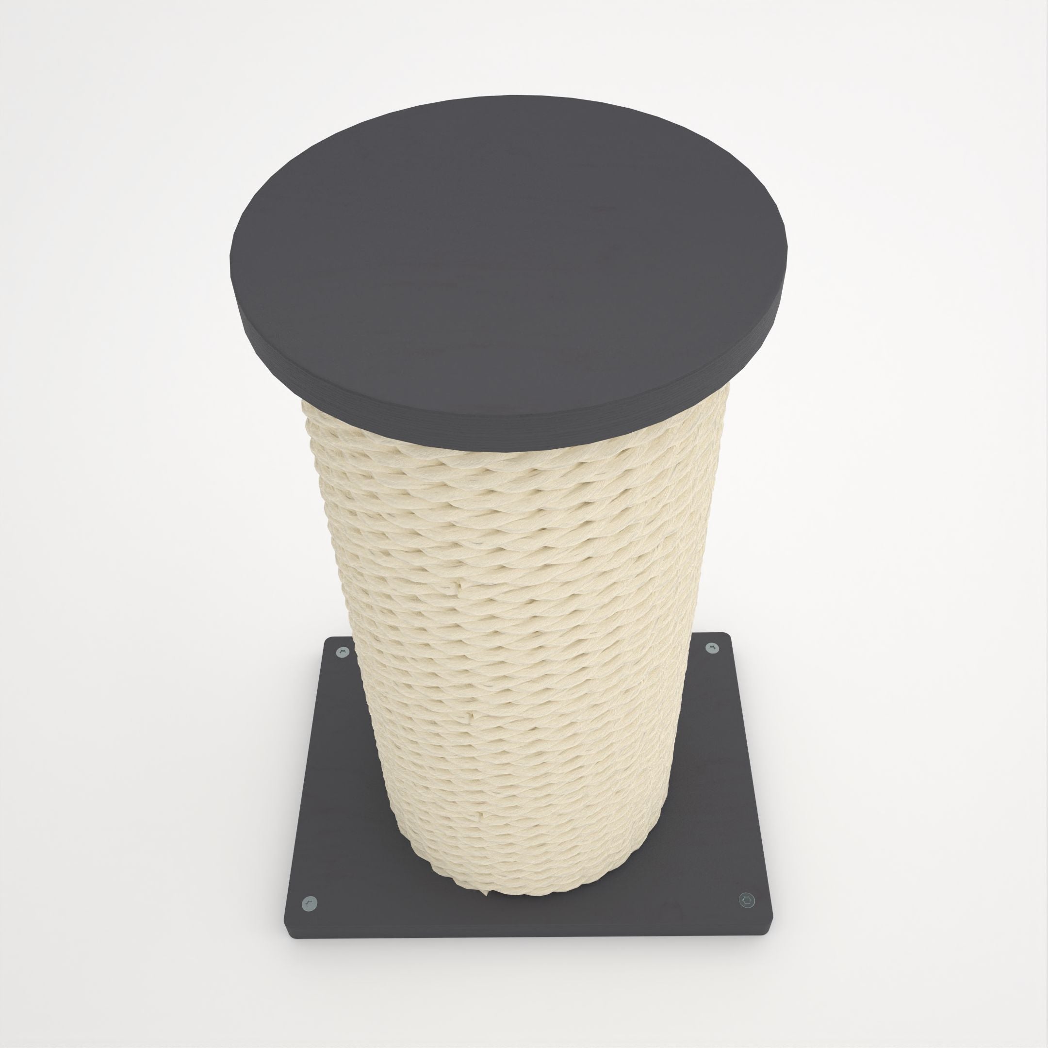 Cat Wall Scratching Pole Step Shelf - Wally Round Step Chonk - Scratchy Things Premium Pet Furniture