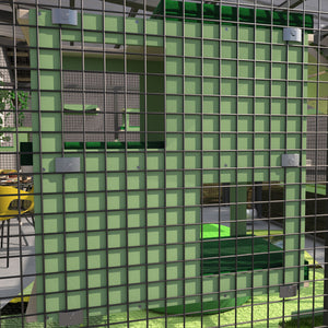 Catio Big Cat Wall Shelf Bed Perch - Catio BigCat Loft - outdoor multilevel cat shelf - Scratchy Things Premium Pet Furniture