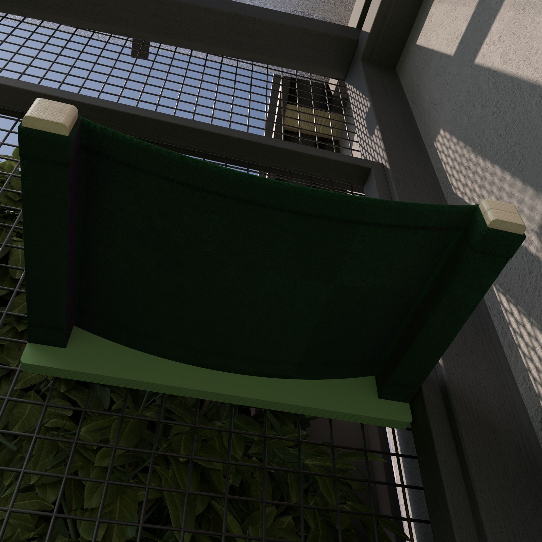 Catio Cat Wall Shelf Bed Cot Hammock - Catio Cot - outdoor cat hammock - Scratchy Things Premium Pet Furniture