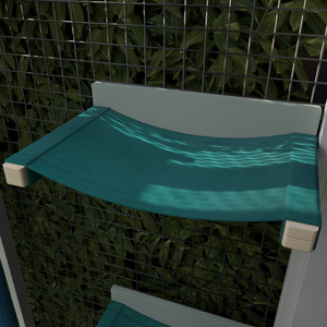 Catio Cat Wall Shelf Bed Cot Hammock - Catio Cot - outdoor cat hammock - Scratchy Things Premium Pet Furniture