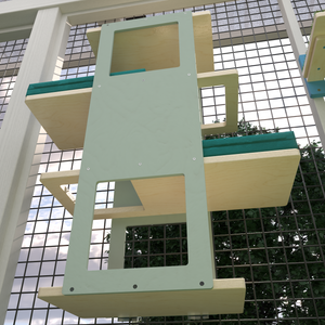 Catio Outdoor Cat Wall Shelf Bed Perch - Catio Stacker - multilevel outdoor shelf - Scratchy Things Premium Pet Furniture