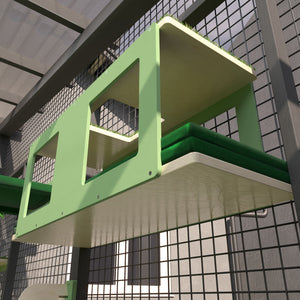 Catio Big Cat Wall Shelf Bed Perch - Catio BigCat Tunnel Upside Down - Scratchy Things Premium Pet Furniture