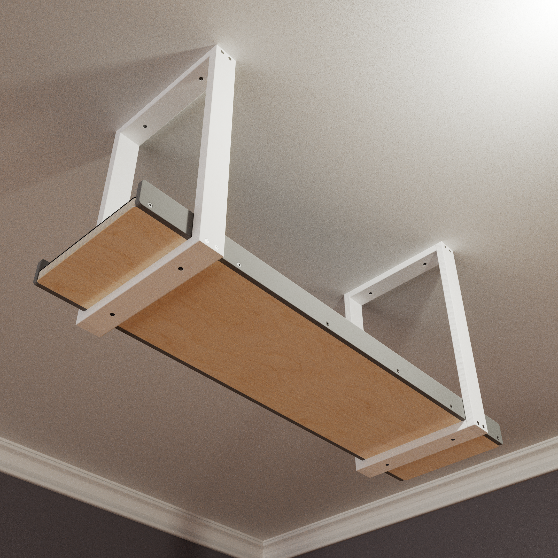 Cat Ceiling Shelf - Wally Skyway - ceiling mounted cat shelf, feline highway, walkway - Scratchy Things Premium Pet Furniture