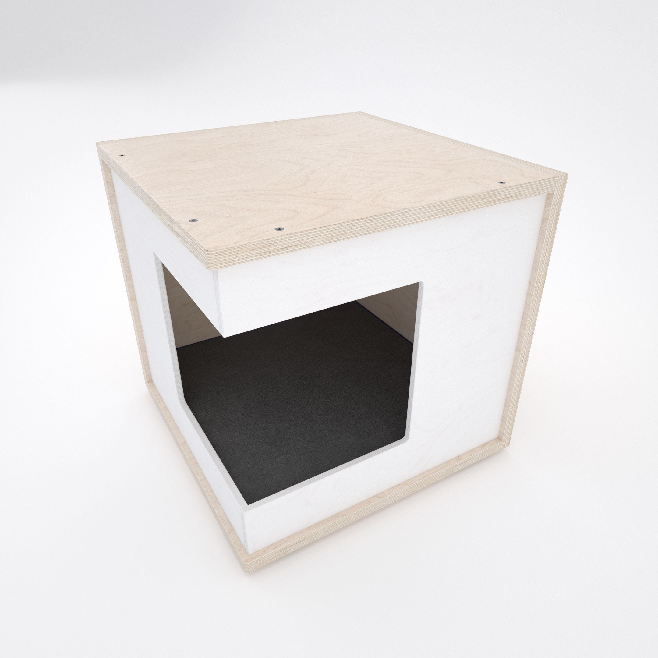 Cat Floor Bed Corner Box Disabled Cat - Wobbly CornerBox - Scratchy Things Premium Pet Furniture