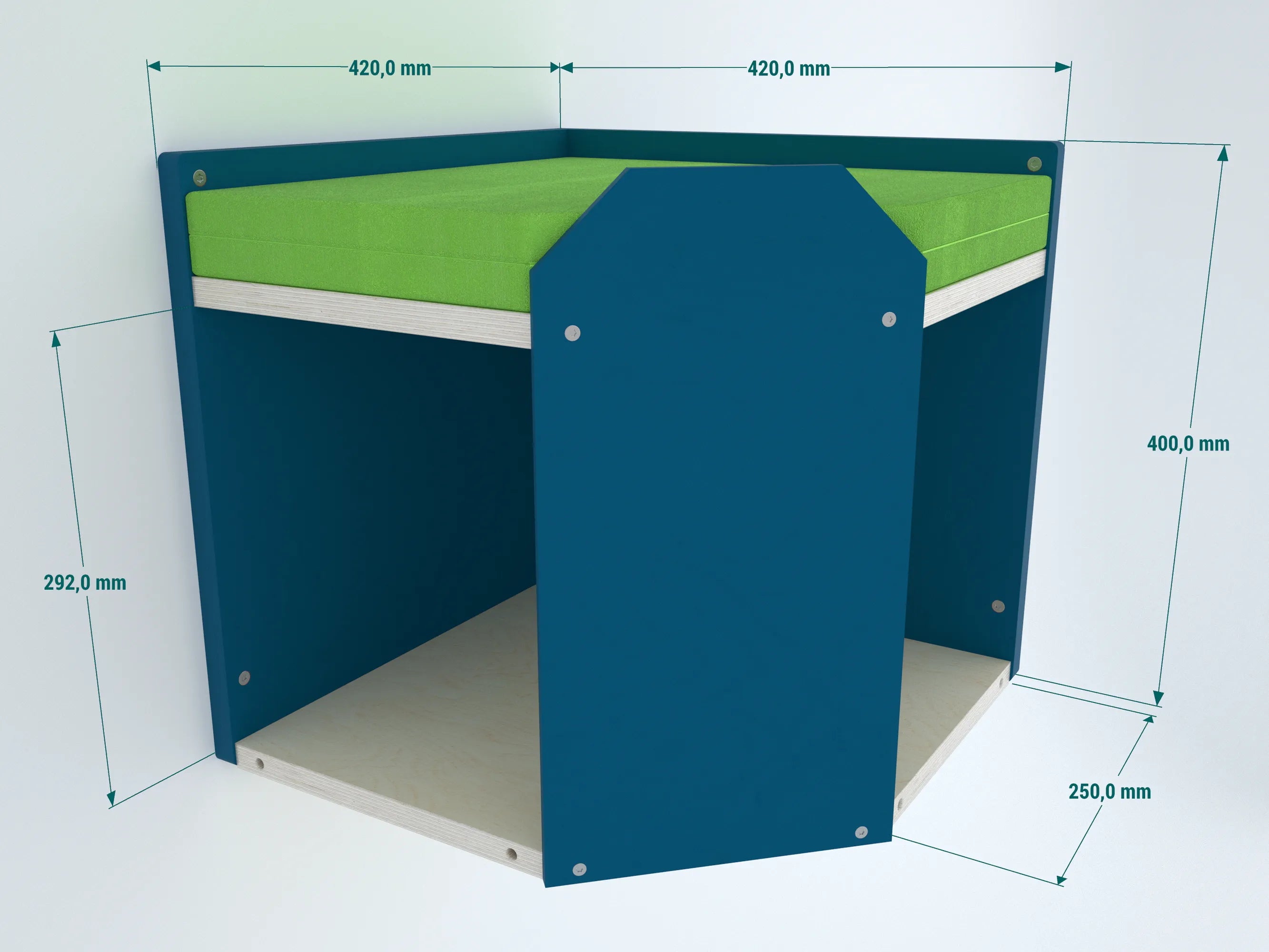 Cat Wall Shelf Corner Box Bridge Platform - WideBridge CornerBox Bundle - Scratchy Things Premium Pet Furniture