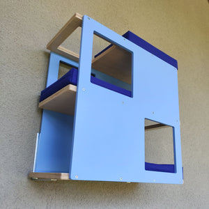 Catio Outdoor Cat Wall Shelf Bed Perch - Catio Loft - outdoor multilevel cat shelf - Scratchy Things Premium Pet Furniture