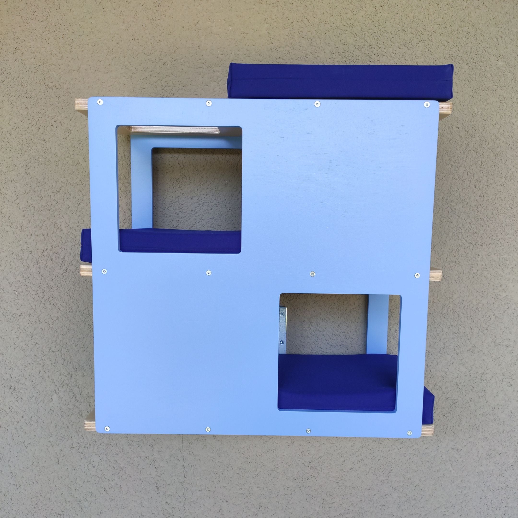 Catio Outdoor Cat Wall Shelf Bed Perch - Catio Loft - outdoor multilevel cat shelf - Scratchy Things Premium Pet Furniture