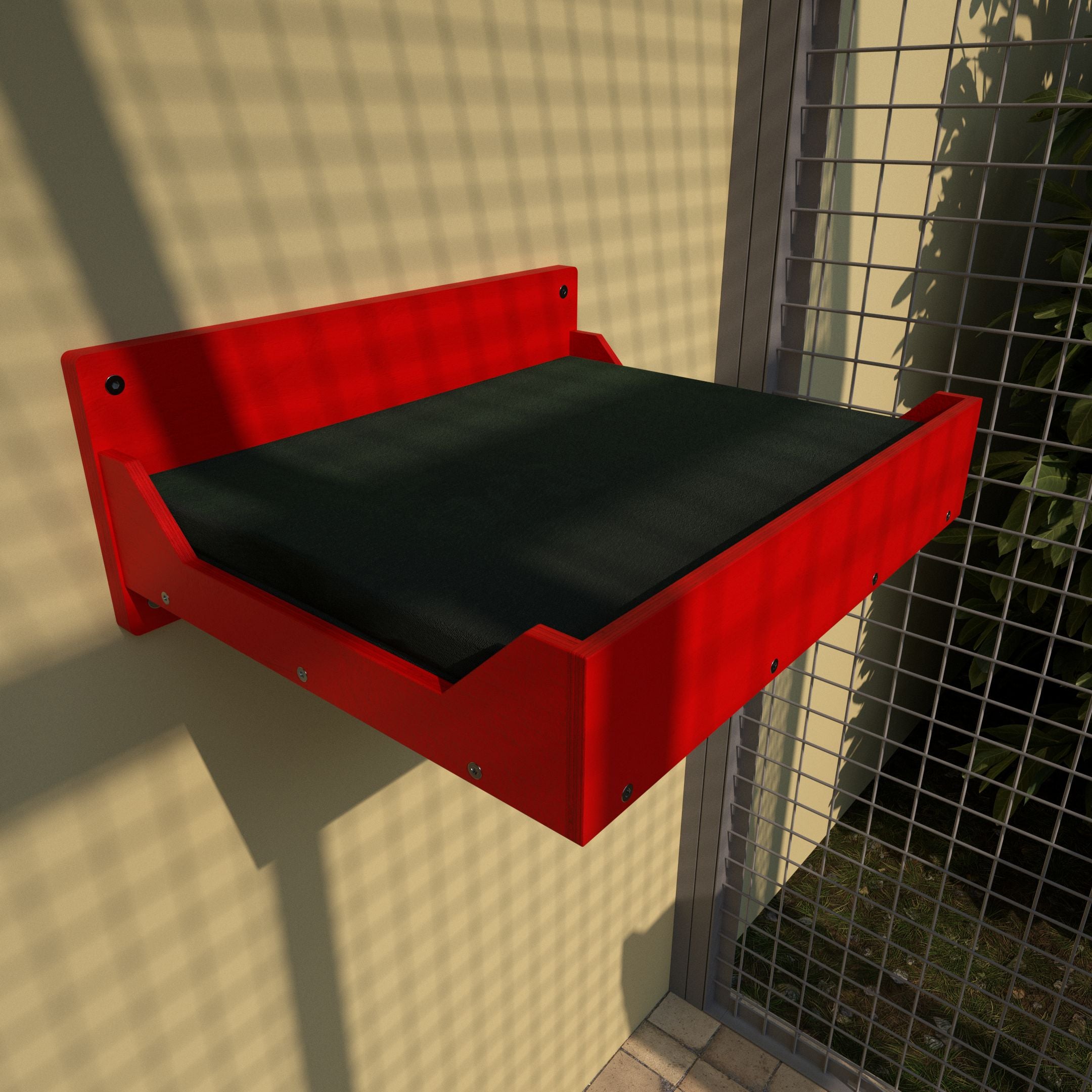 Catio Big Cat Wall Shelf Bed Cot Hammock - Catio BigCat Flat Plus - Scratchy Things Premium Pet Furniture