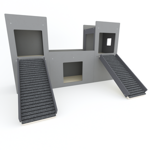 Rabbit House Box Tunnel Castle Fortress - Nibbler Castle - Scratchy Things Premium Pet Furniture