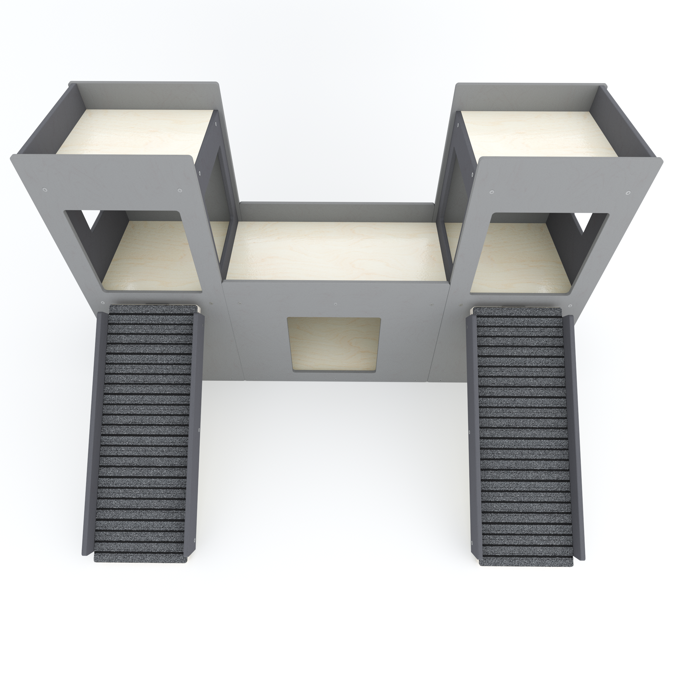 Rabbit House Box Tunnel Castle Fortress - Nibbler Castle - Scratchy Things Premium Pet Furniture