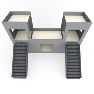 Rabbit House Box Tunnel Castle Fortress - Nibbler Castle - Scratchy Things Premium Pet Furniture