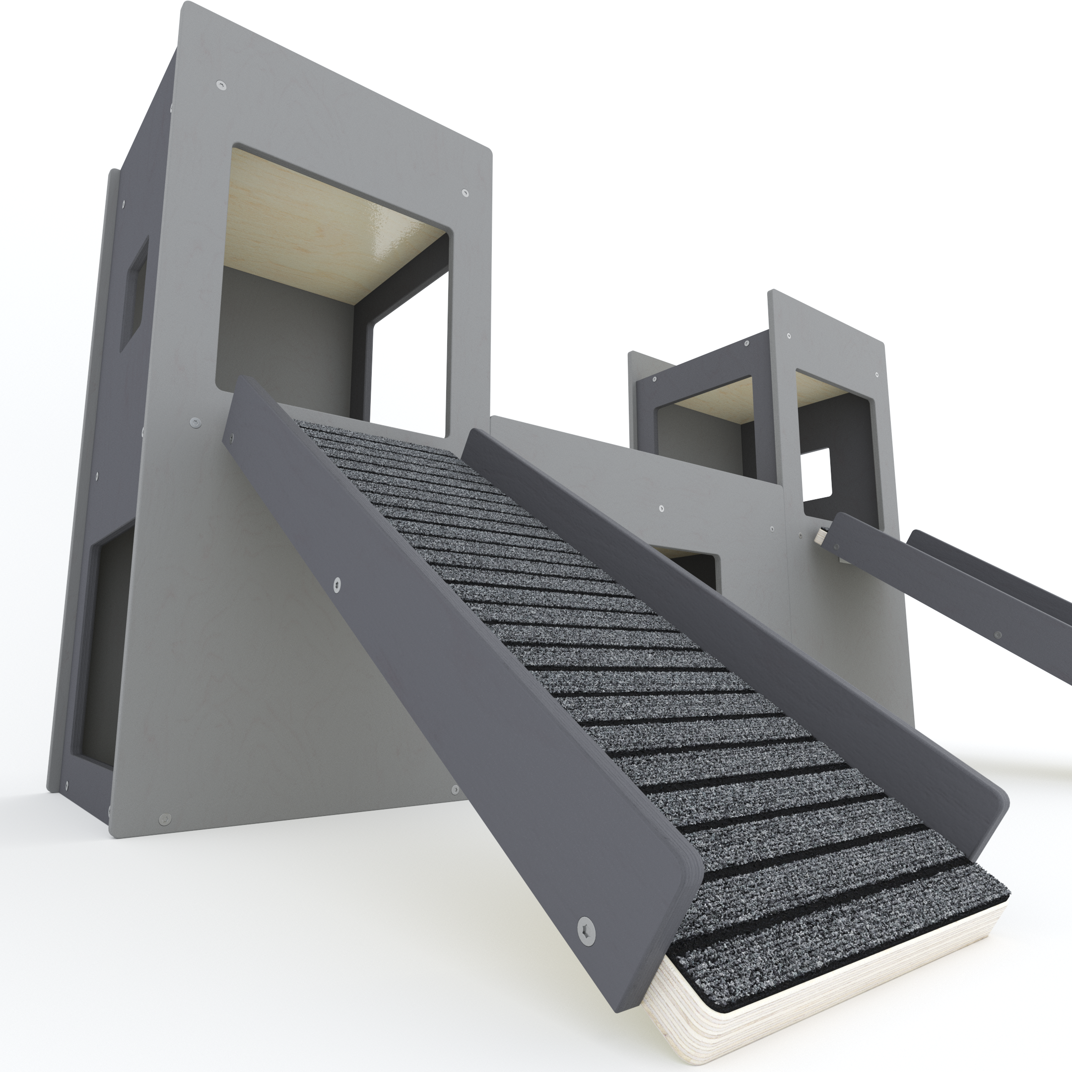 Rabbit House Box Tunnel Castle Fortress - Nibbler Castle - Scratchy Things Premium Pet Furniture