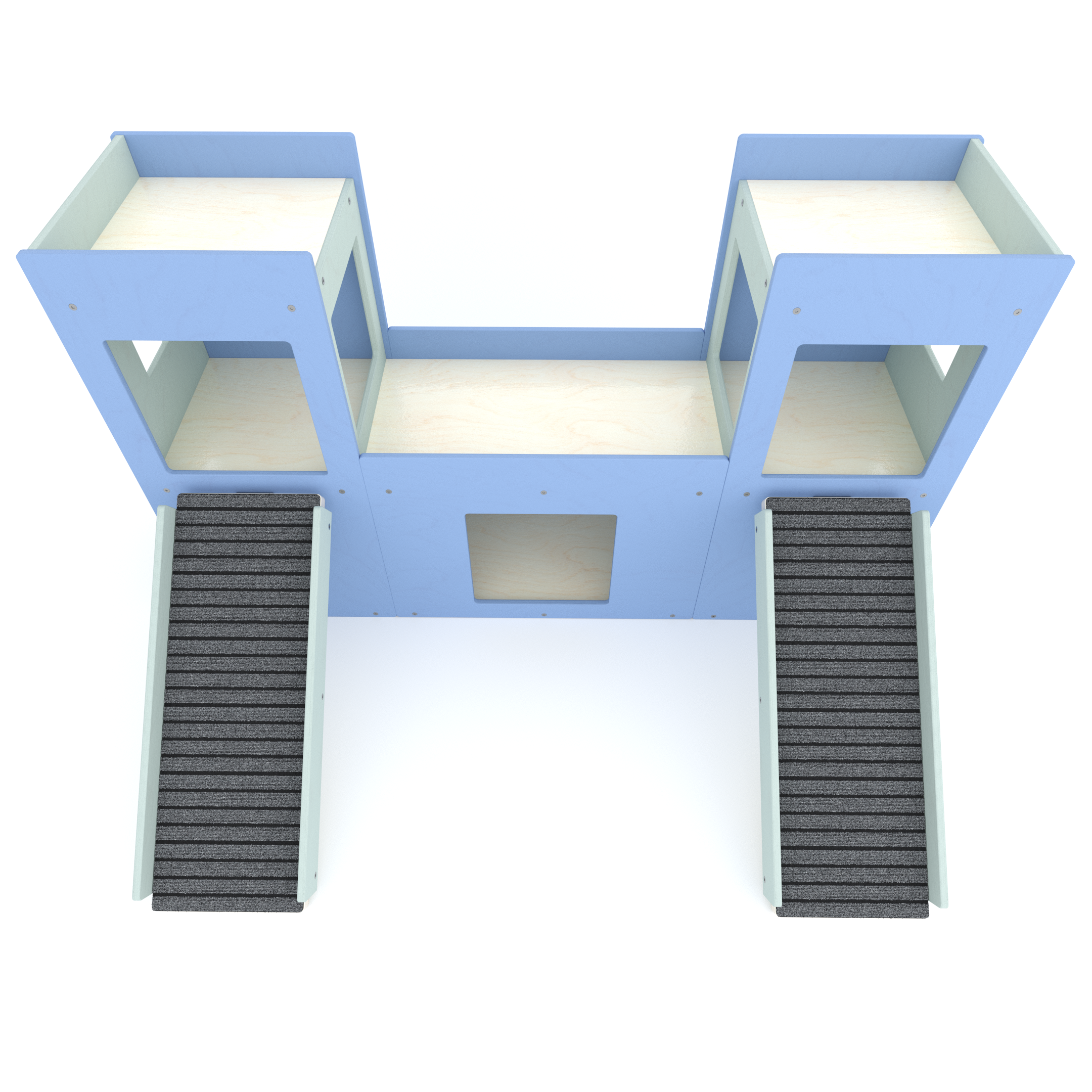 Rabbit House Box Tunnel Castle Fortress - Nibbler Castle - Scratchy Things Premium Pet Furniture