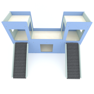 Rabbit House Box Tunnel Castle Fortress - Nibbler Castle - Scratchy Things Premium Pet Furniture