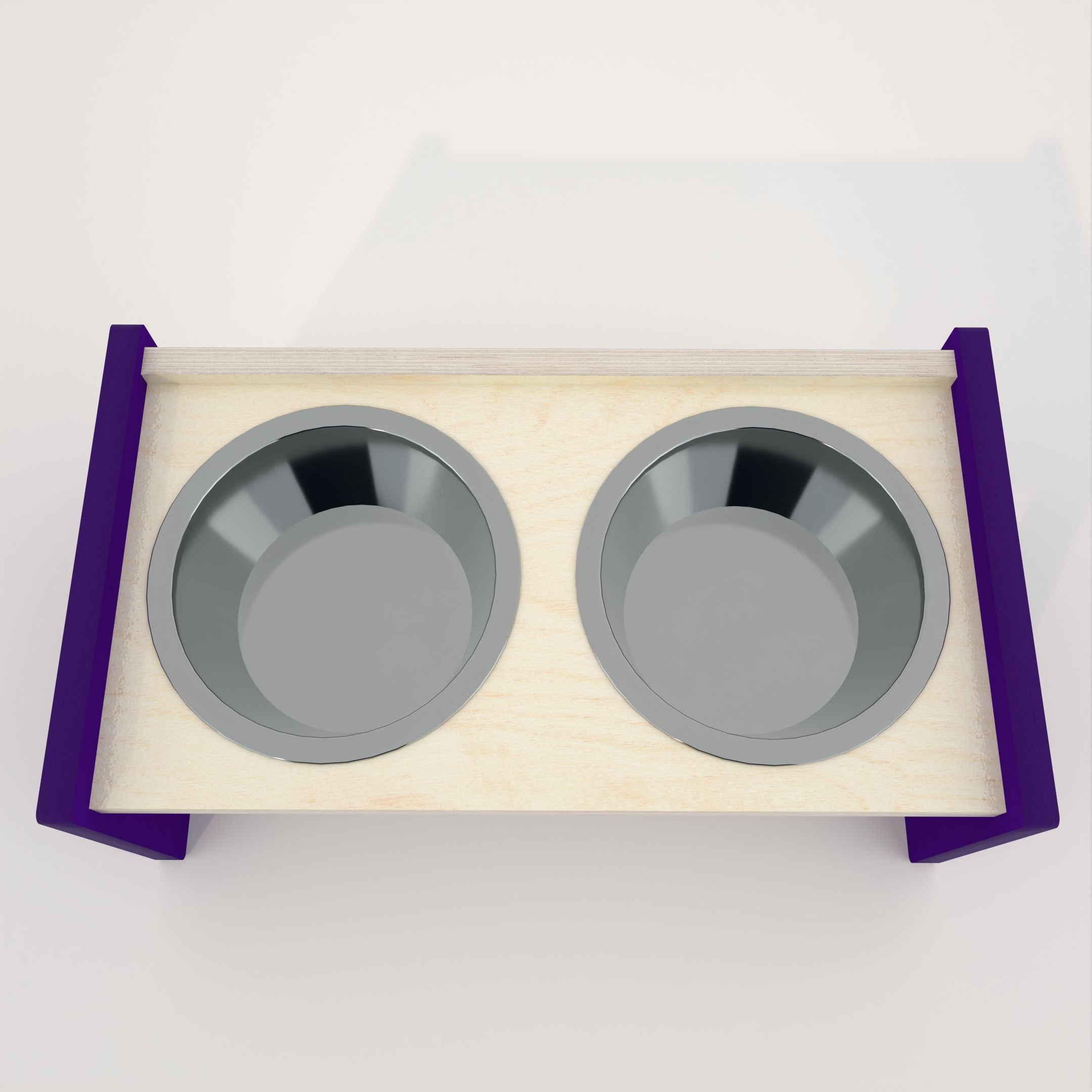 Cat Dog Floor Feeder - Doggo Feeder Duo - Scratchy Things Premium Pet Furniture