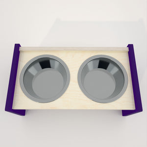 Cat Dog Floor Feeder - Doggo Feeder Duo - Scratchy Things Premium Pet Furniture