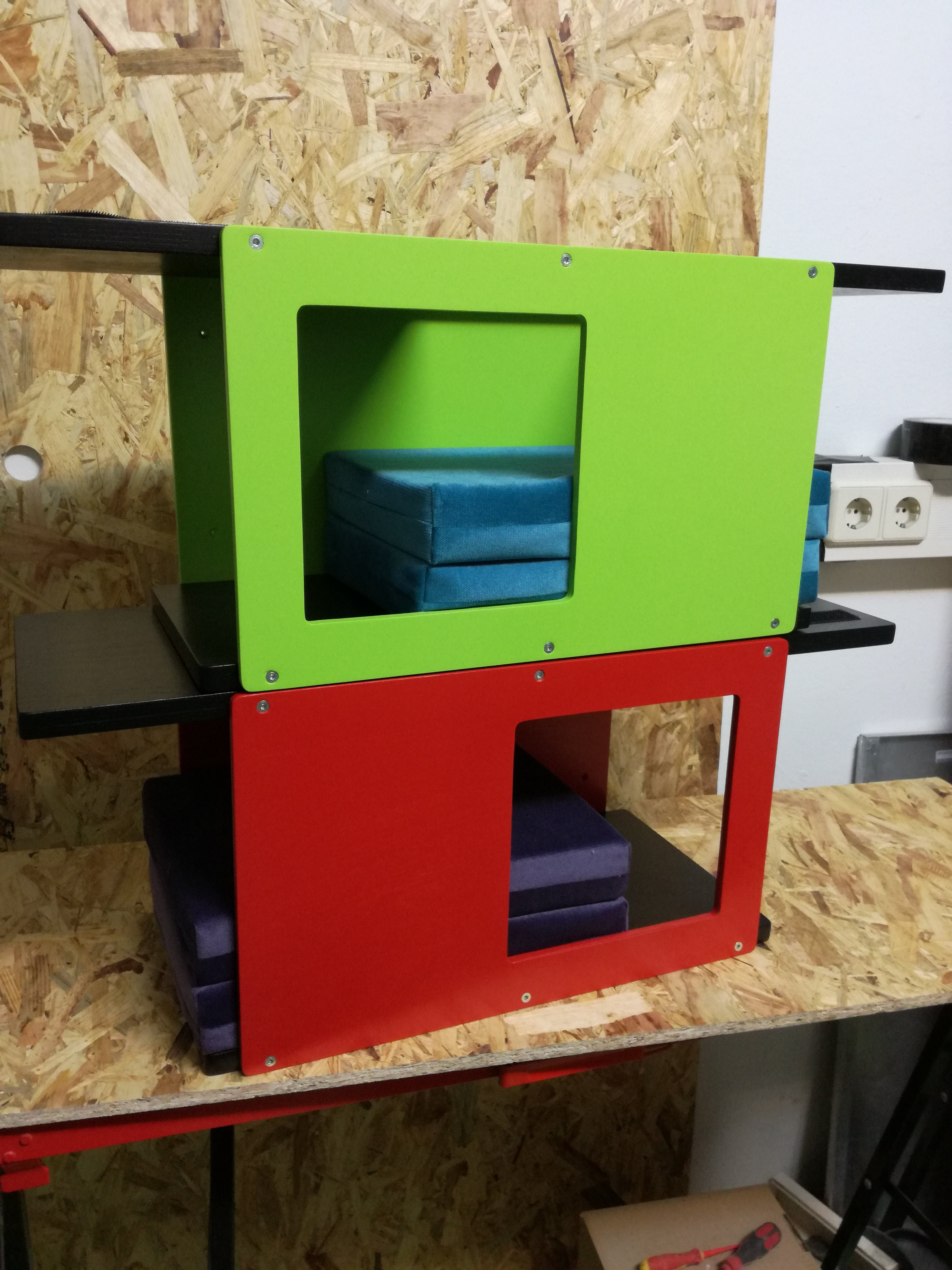 Cat Wall Shelf Bed - Wally Tunnel Mini - Scratchy Things Premium Pet Furniture