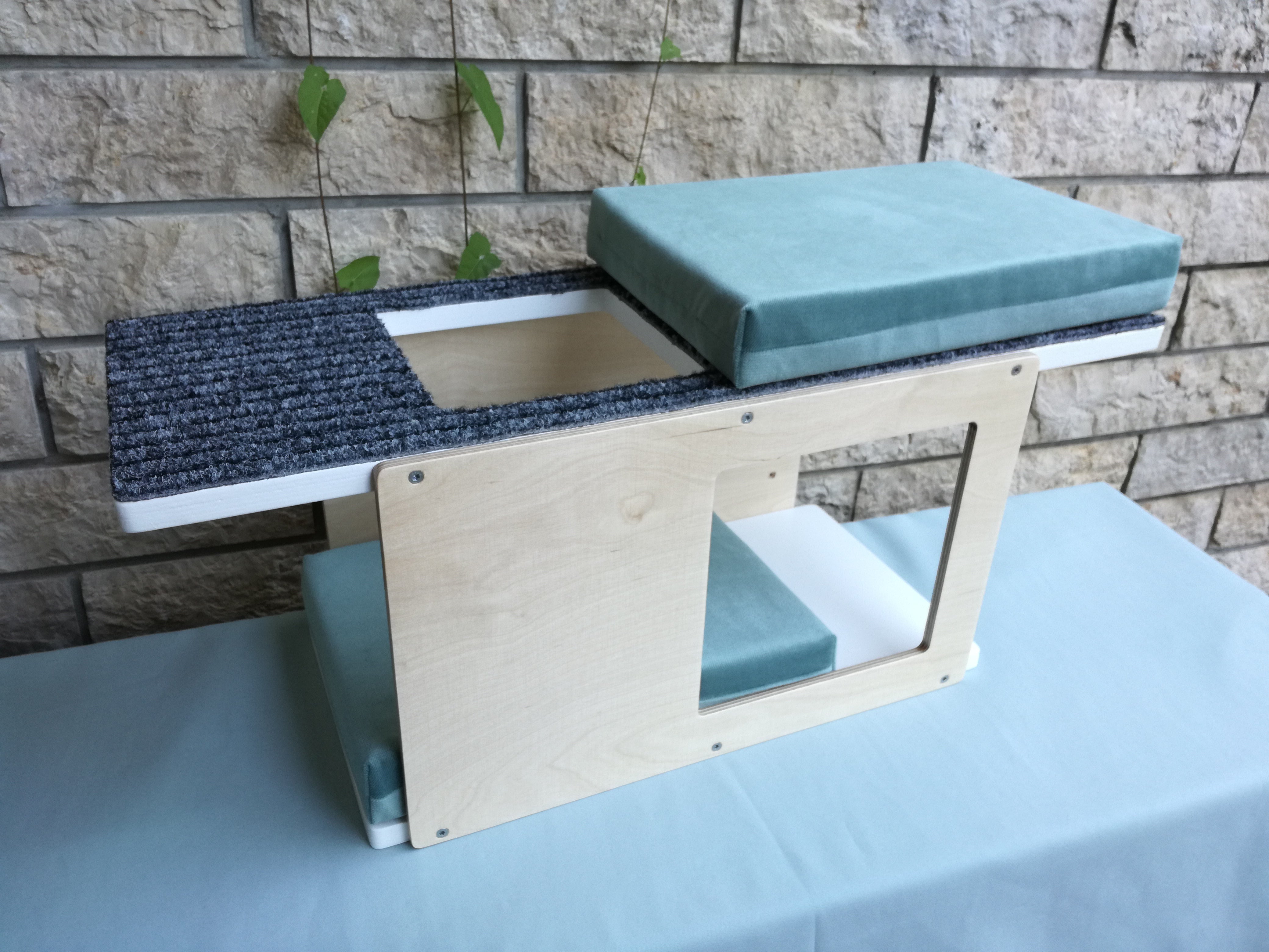 Cat Wall Shelf Bed - Wally Tunnel Mini - Scratchy Things Premium Pet Furniture