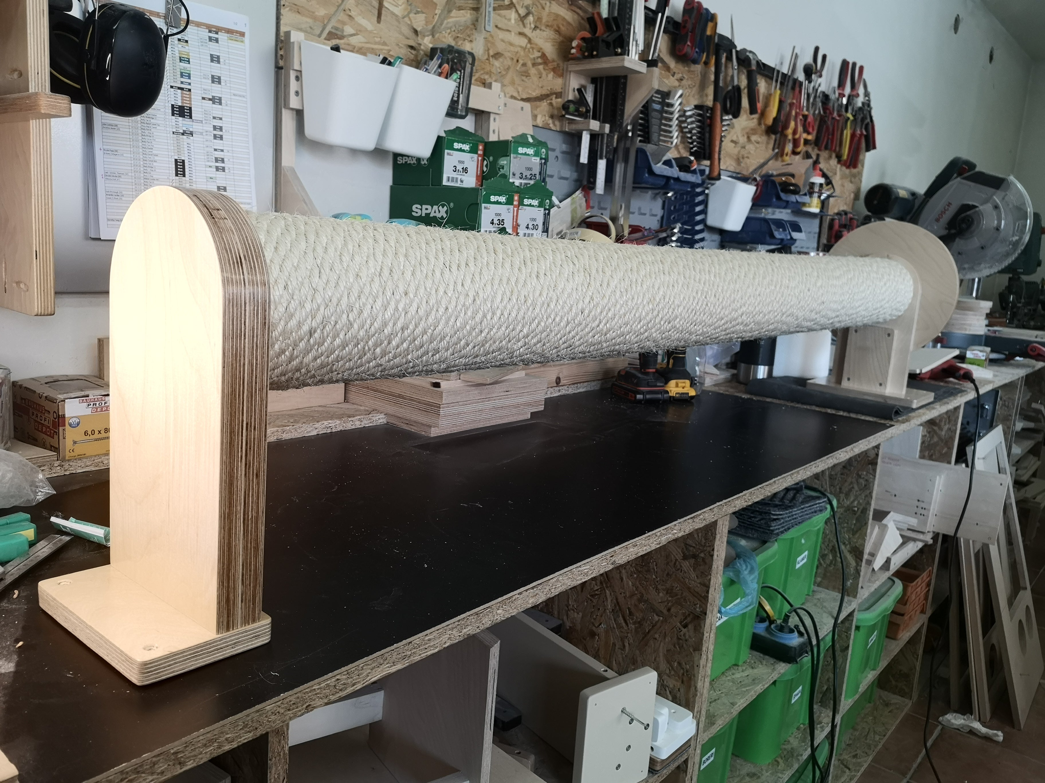 Cat Wall Scratching Pole Post Shelf - Mounty Post - Scratchy Things Premium Pet Furniture