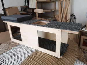 Cat Wall Shelf Bed - Wally Tunnel - Scratchy Things Premium Pet Furniture