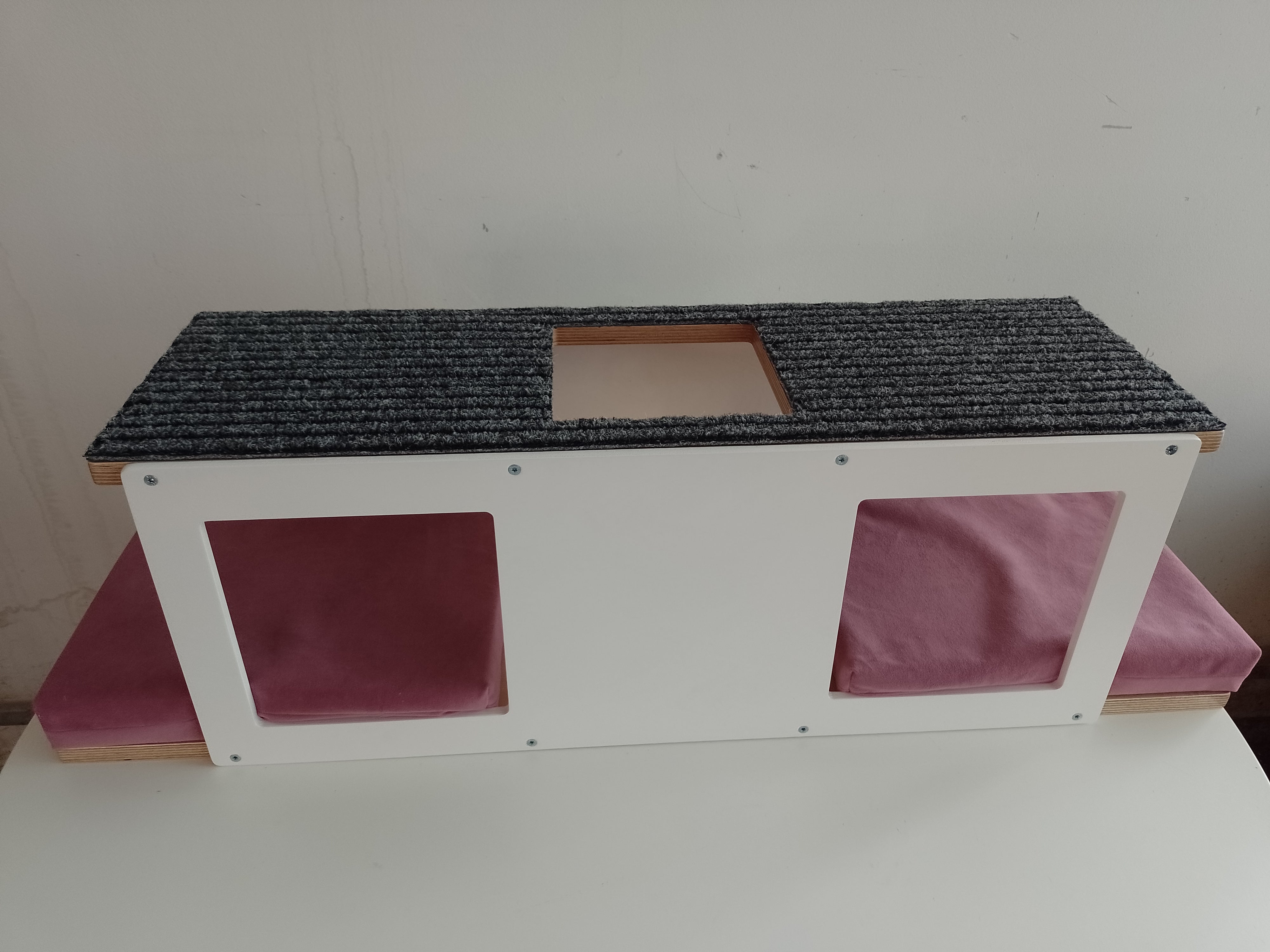 Cat Wall Shelf Bed - Wally Tunnel Upside-Down - Scratchy Things Premium Pet Furniture