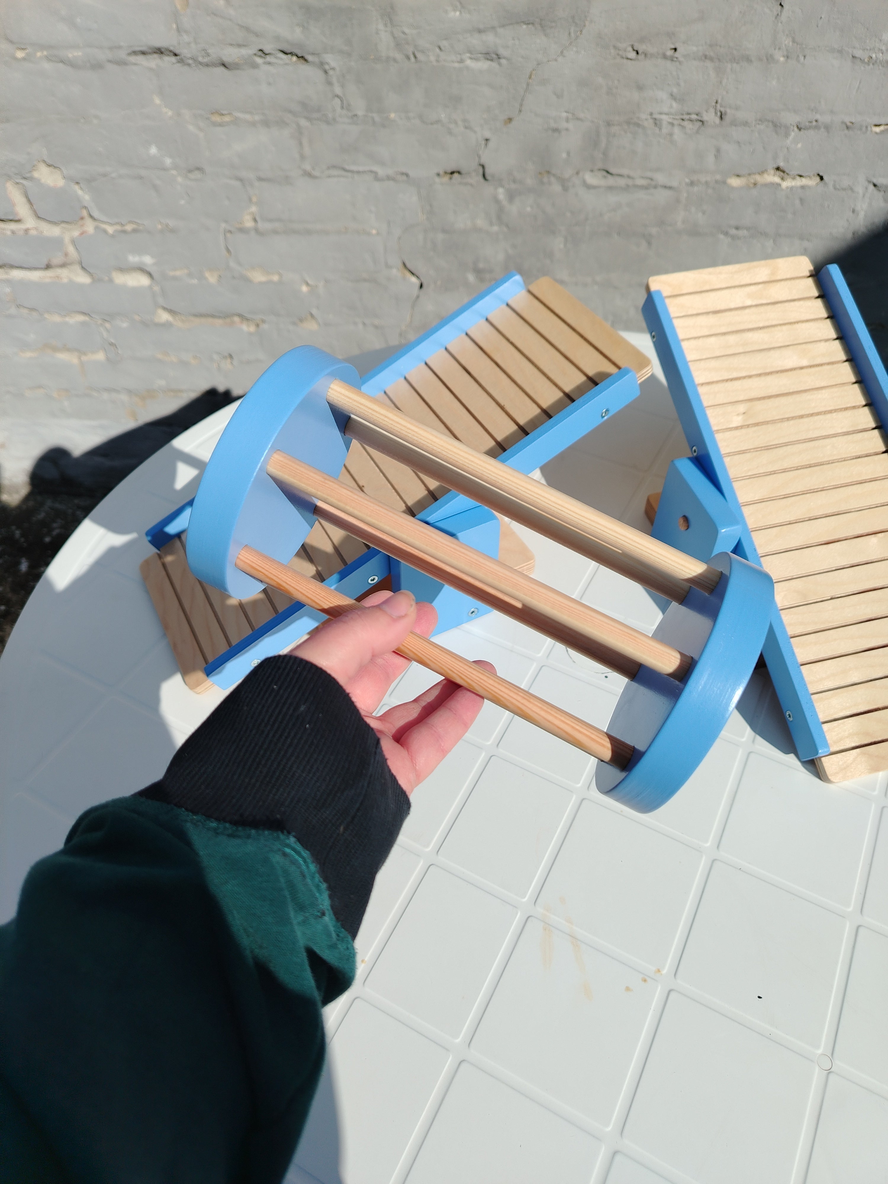 Rabbit Seesaw Toy - Nibbler Cylinder - Scratchy Things Premium Pet Furniture