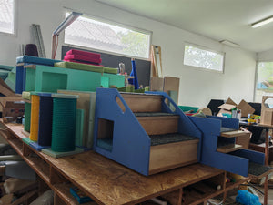 Cat Stairs Box House Bed - Boxy 3-Step - Scratchy Things Premium Pet Furniture