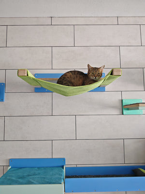 Cat Wall Shelf Bed Hammock - Wally ComboCot - Scratchy Things Premium Pet Furniture
