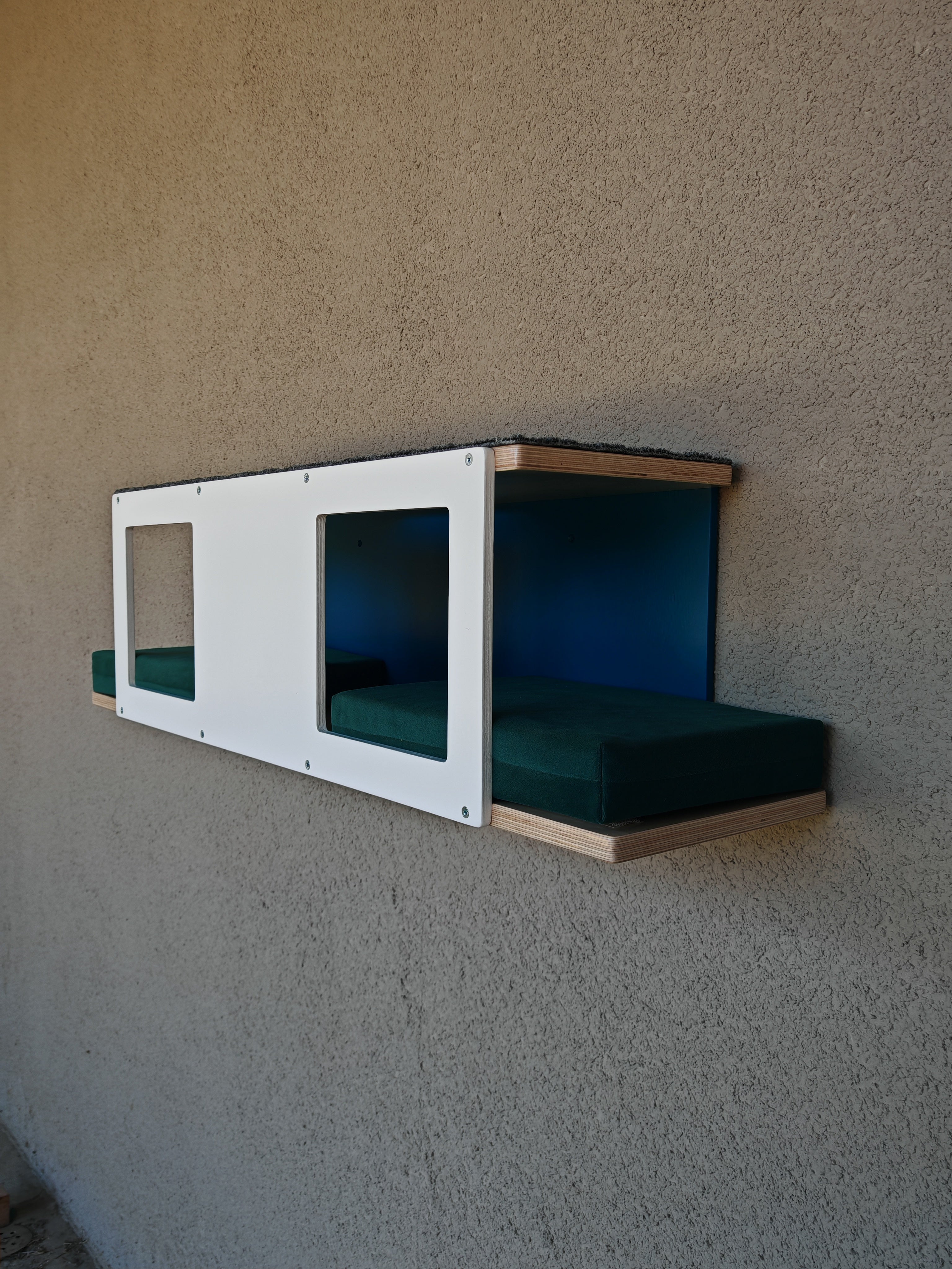 Cat Wall Shelf Bed - Wally Tunnel Upside-Down - Scratchy Things Premium Pet Furniture