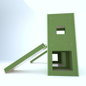 Rabbit House Box Tunnel Castle Fortress - Nibbler Big Castle - ideal for large and giant bunnies - Scratchy Things Premium Pet Furniture