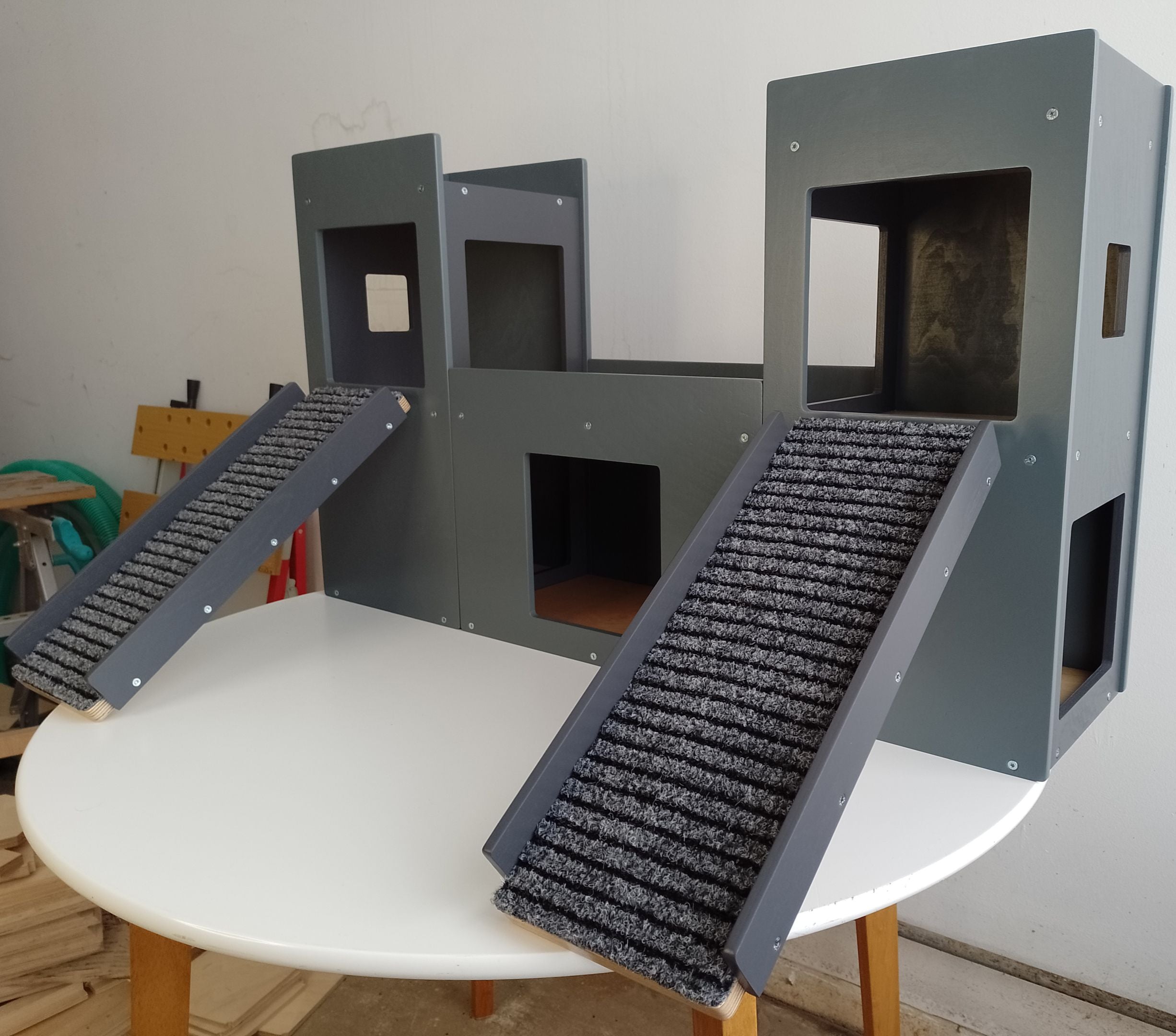 Rabbit House Box Tunnel Castle Fortress - Nibbler Castle - Scratchy Things Premium Pet Furniture