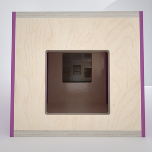 Rabbit House Box Tunnel Castle Fortress - Nibbler Longhouse - Scratchy Things Premium Pet Furniture