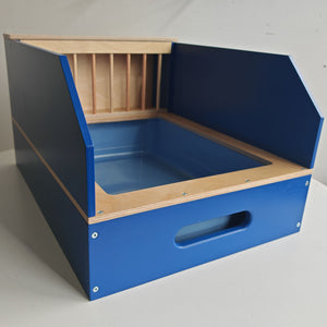 Rabbit Hay Feeder Litter box - Nibbler NaughtyVille 2in1 - Scratchy Things Premium Pet Furniture