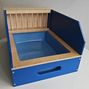 Rabbit Hay Feeder Litter box - Nibbler NaughtyVille 2in1 - Scratchy Things Premium Pet Furniture